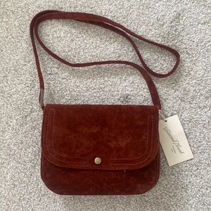 Universal Thread Rust Velvet Crossbody, NWT